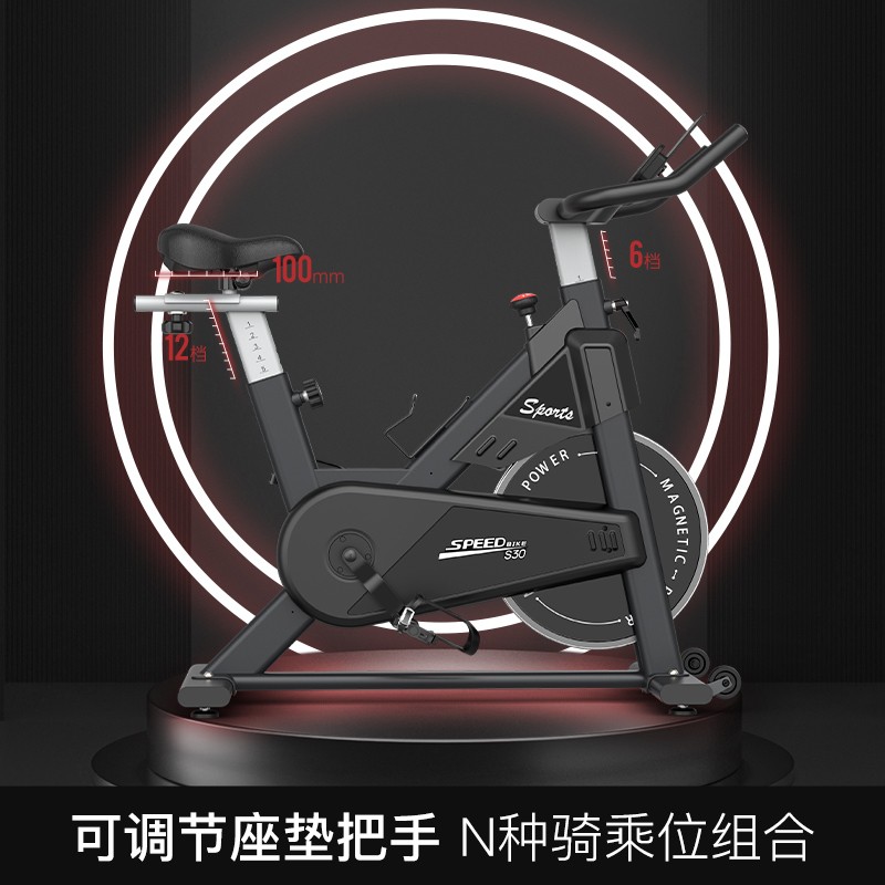 捷瑞特（JOROTO）美国品牌动感单车家用磁控静音智能运动健身器材室内自行车S30 手动调阻/无需插电
