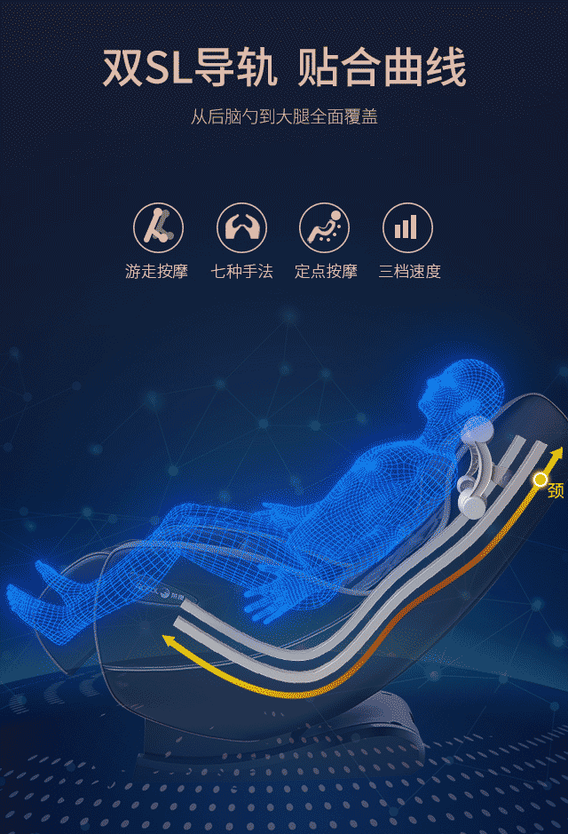 荣康（RongKang）按摩椅家用全身电动零重力太空豪华舱按摩椅子多功能全自动(图7)