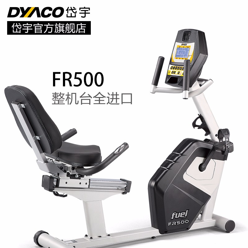 DYACO岱宇FR500进口磁控静音健身车家用室内卧式健身脚踏车