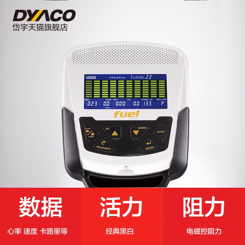 DYACO岱宇FU300磁控静音迷你健身车室内运动立式车家用款动感单车