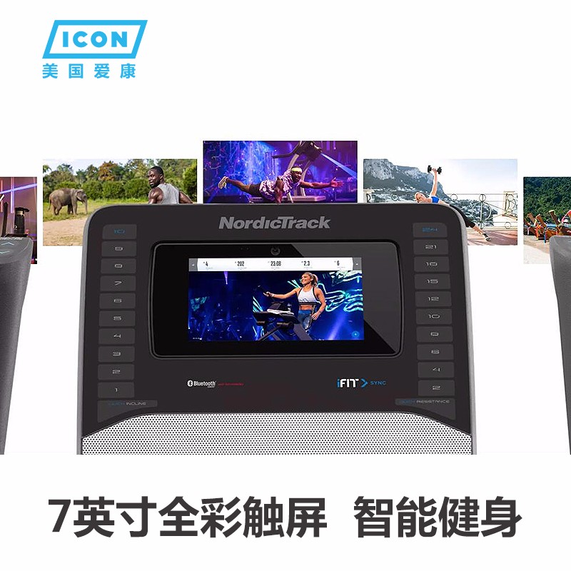 美国icon爱康家用减震静音椭圆机室内健身房商用太空漫步机FS7i