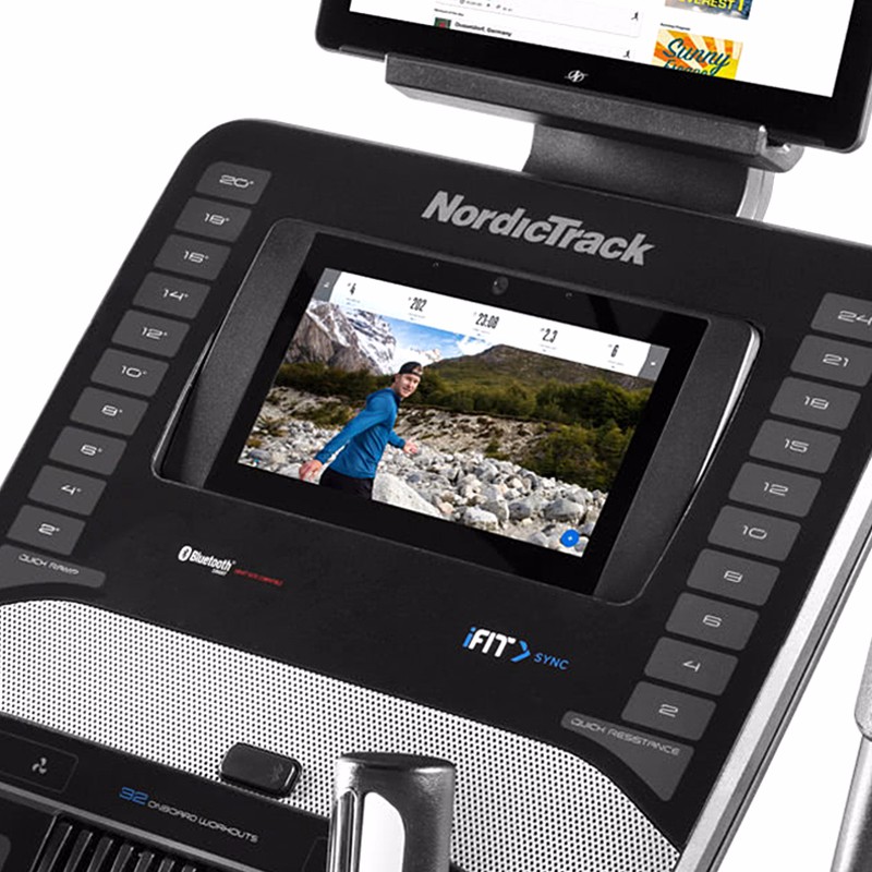 美国icon爱康椭圆机诺迪克轻商用健身静音磁控全彩触屏调节C12.9