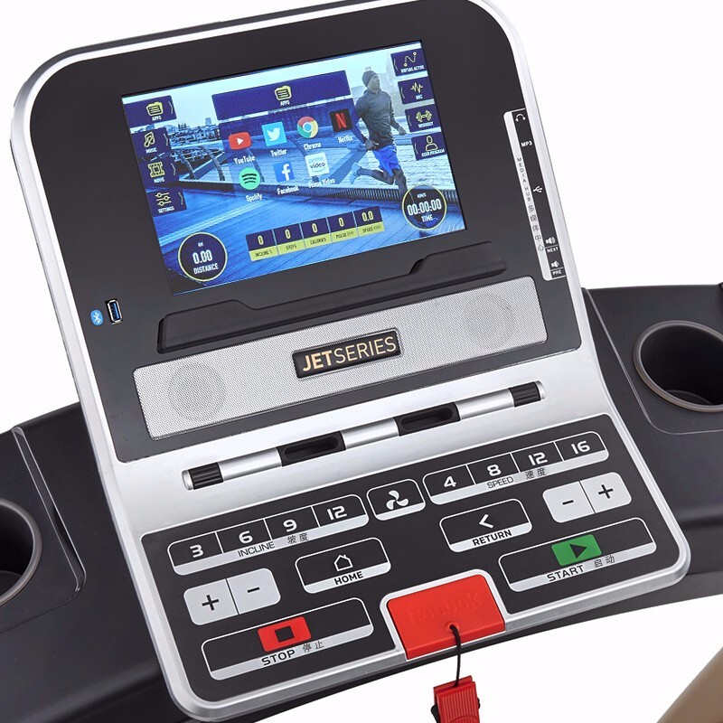 Reebok-锐步 JET300+跑步机家用款智能静音折叠健身房健身器材