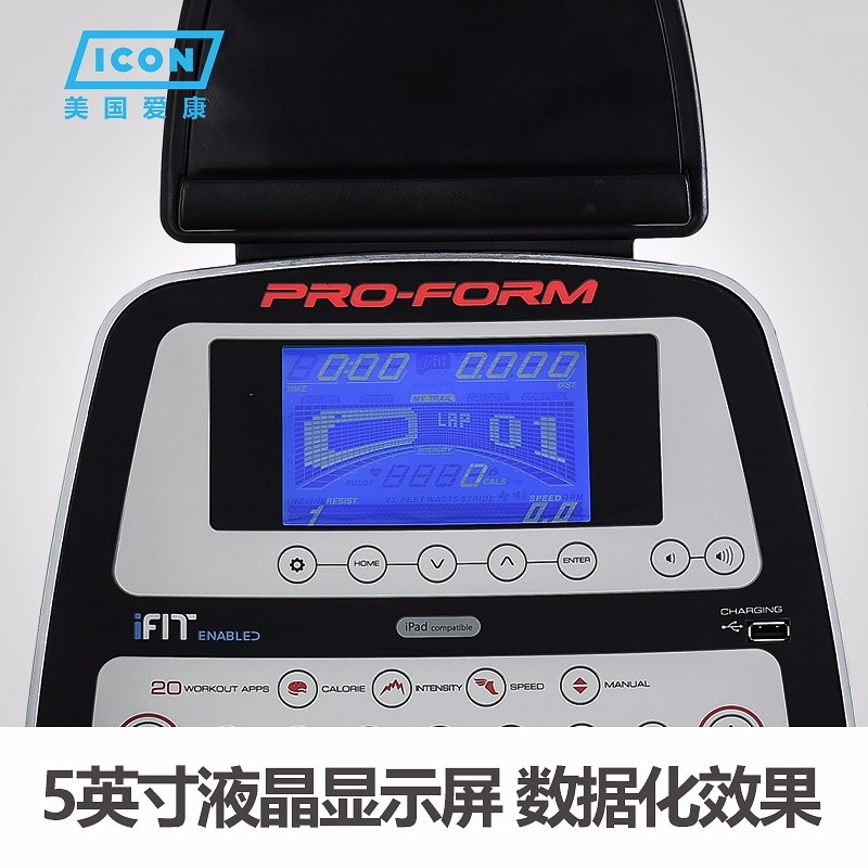 美国icon爱康家用健身静音椭圆机磁控可调坡度轻商用椭圆仪520E