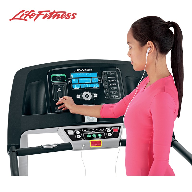 LifeFitness-力健进口跑步机健身器材家用多功能可折叠减震 F1