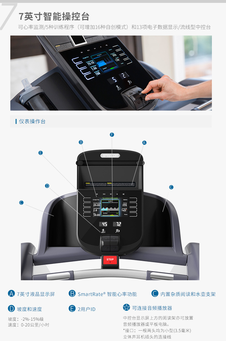 Precor必确美国原装进口TRM445跑步机(图17)