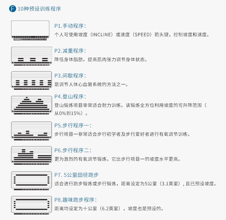 Precor必确TRM9.27跑步机静音健身器材多功能家用主图(图13)