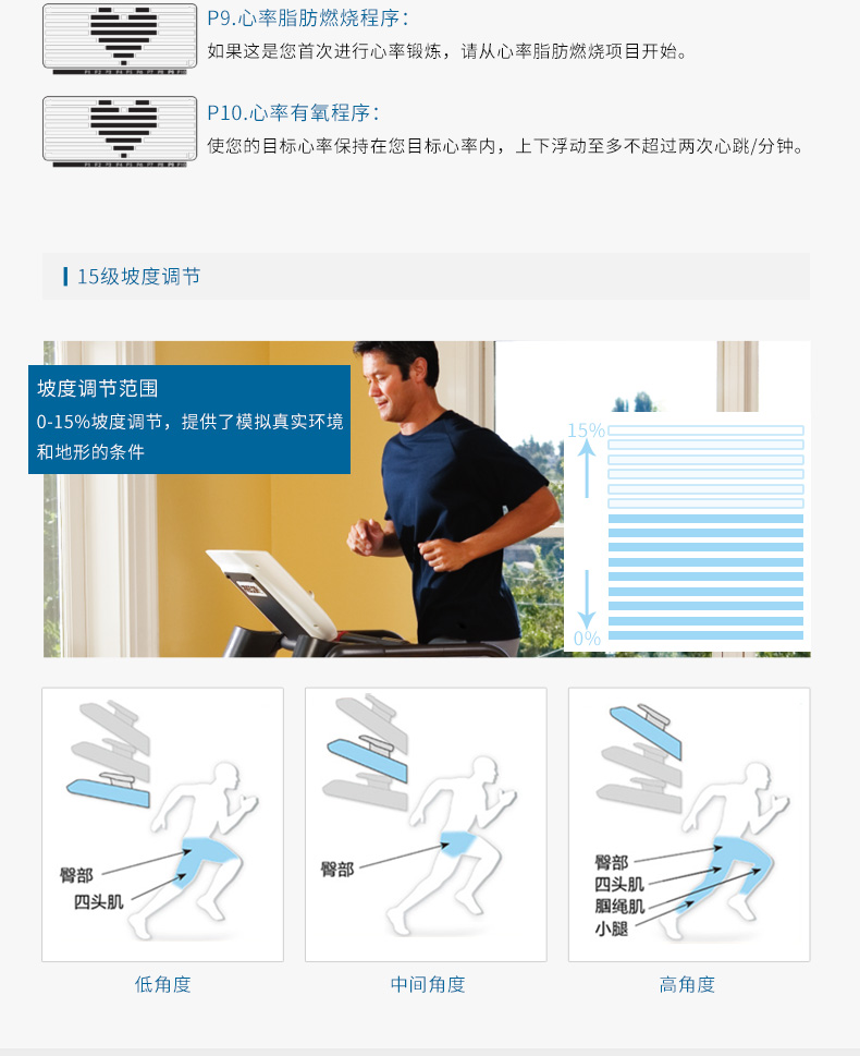 Precor必确TRM9.27跑步机静音健身器材多功能家用主图(图14)