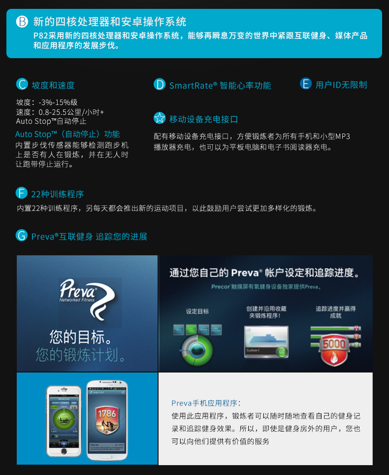 Precor必确EFX885商用椭圆机(图12)