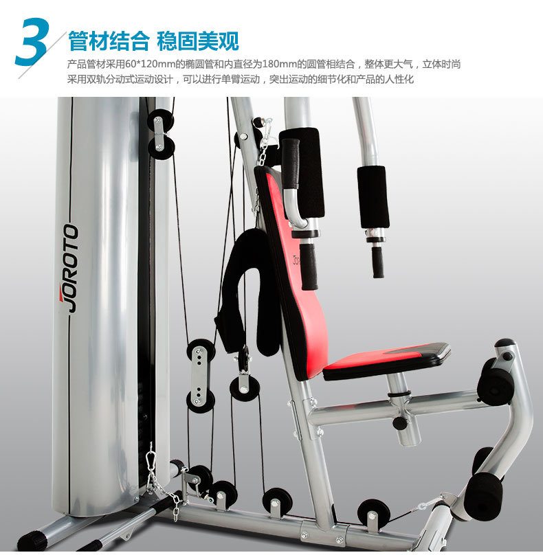 美国捷瑞特（JOROTO）综合训练器 多功能健身器材 单人站力量训练器械G115(图13)