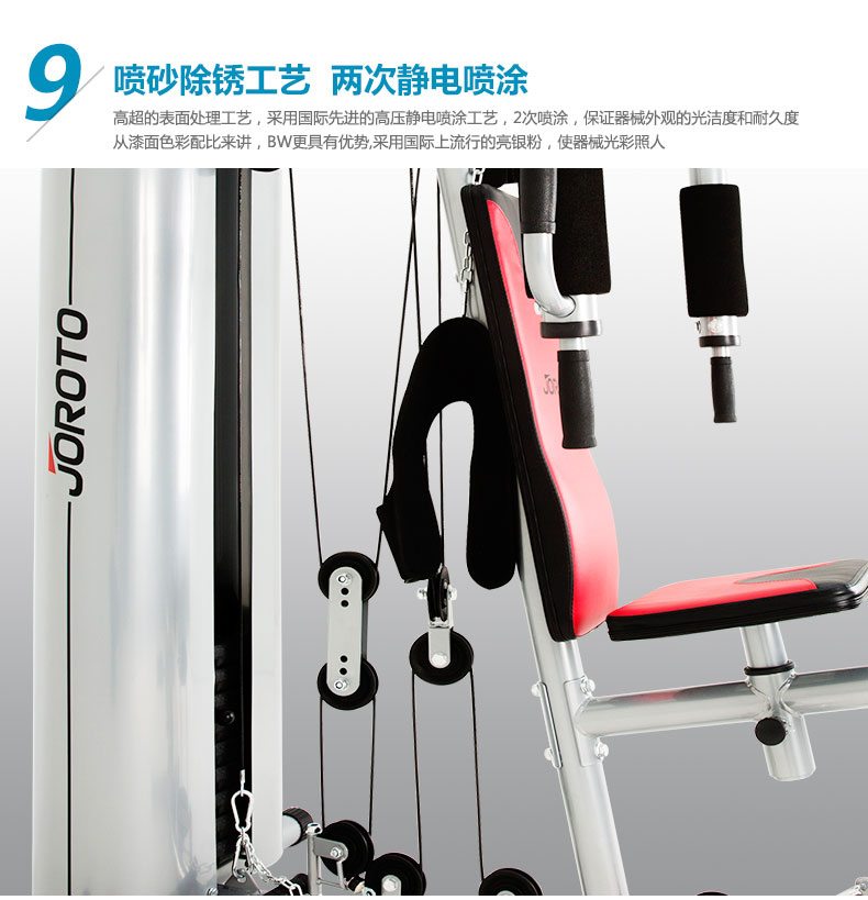美国捷瑞特（JOROTO）综合训练器 多功能健身器材 单人站力量训练器械G115(图19)