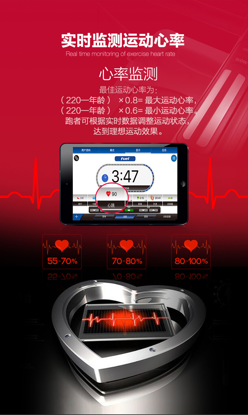 岱宇FT500家用款电动跑步机健身房多功能静音走步机可折叠(图9)