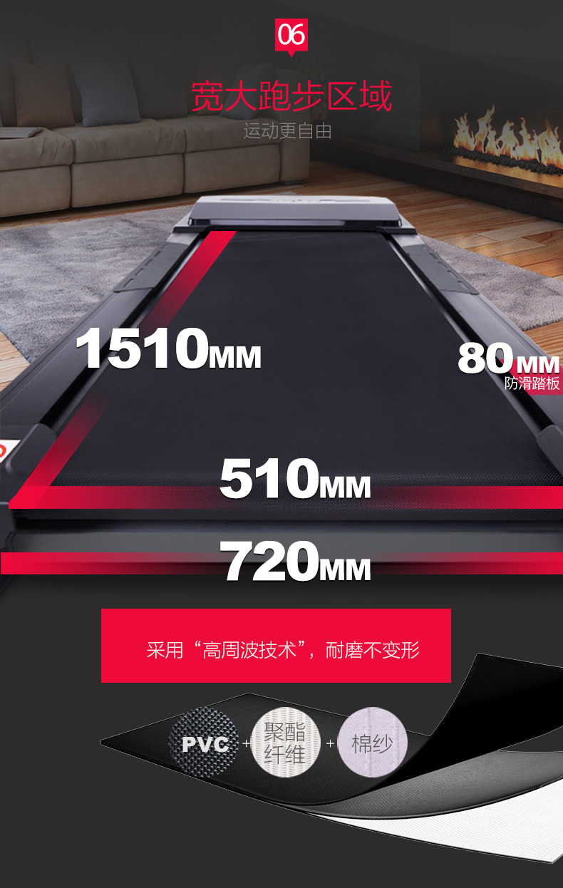 岱宇FT500家用款电动跑步机健身房多功能静音走步机可折叠(图14)