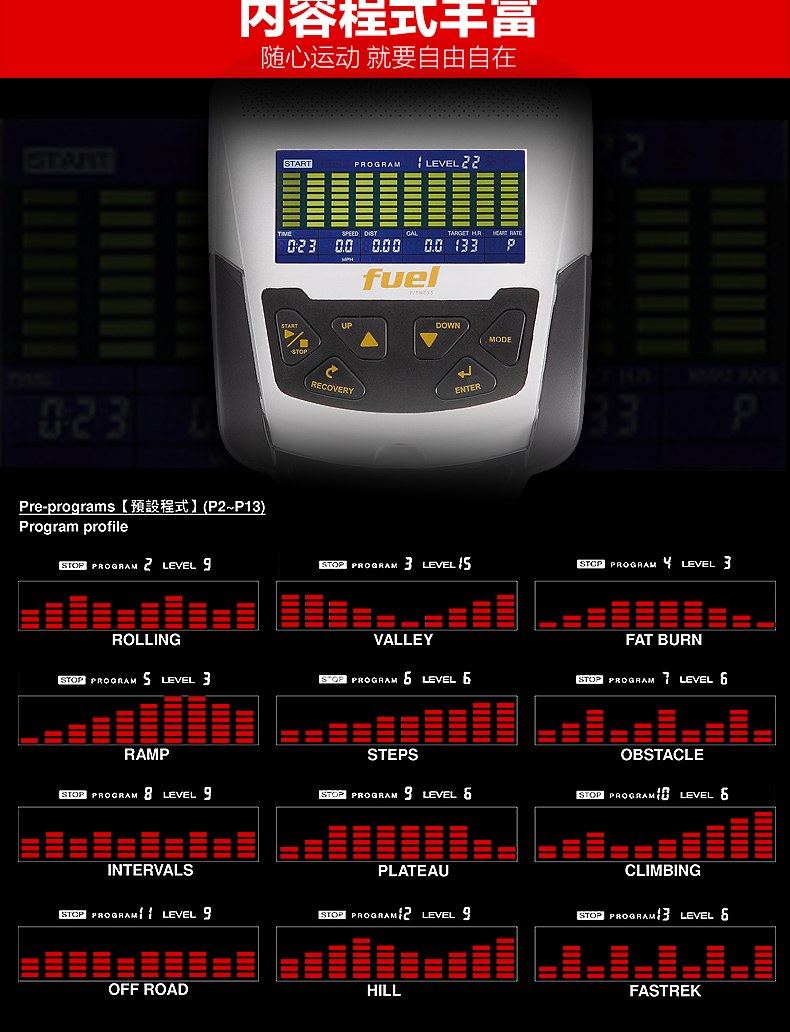 DYACO岱宇FE300椭圆仪椭圆机家用健身器材进口磁控静音椭圆仪(图4)