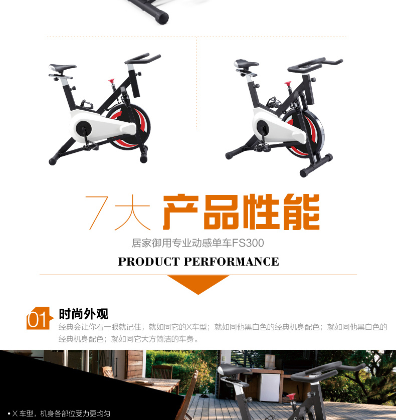 DYACO岱宇FS300进口家用款静音动感单车骑行车自行车室内健身器材(图6)
