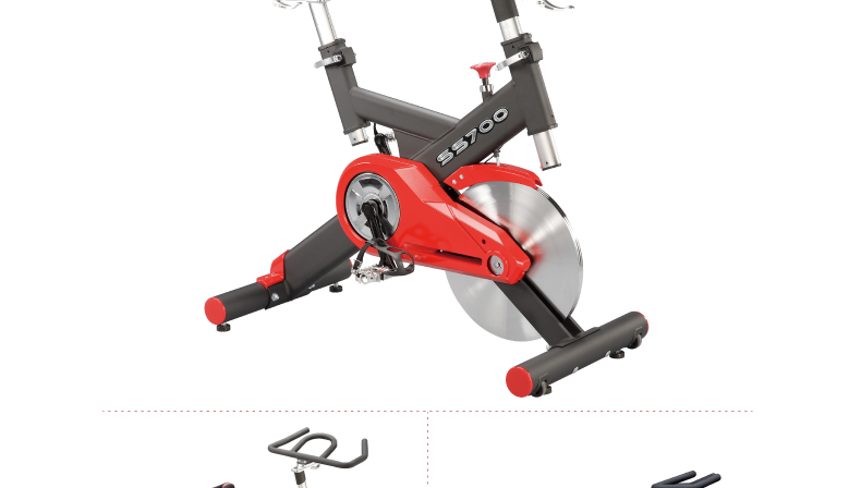 DYACO岱宇SS700进口静音家用款动感单车骑行车自行车室内健身器(图8)