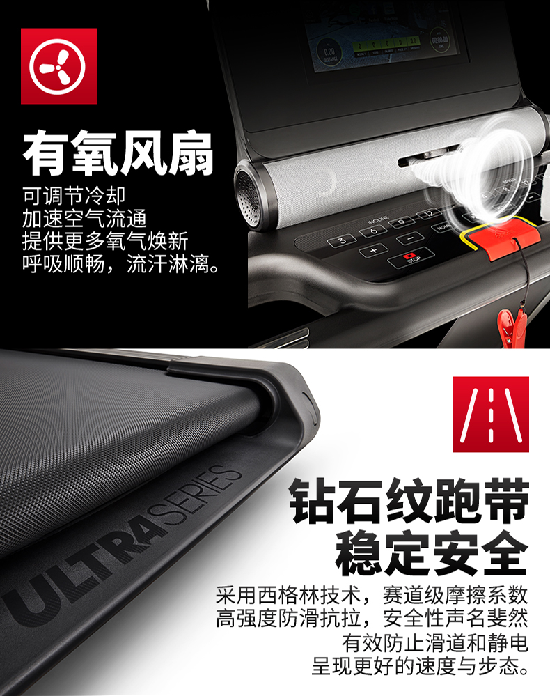 adidas阿迪达斯跑步机家用静音减震可折叠多功能运动健身跑步机器材轻商跑步(图12)