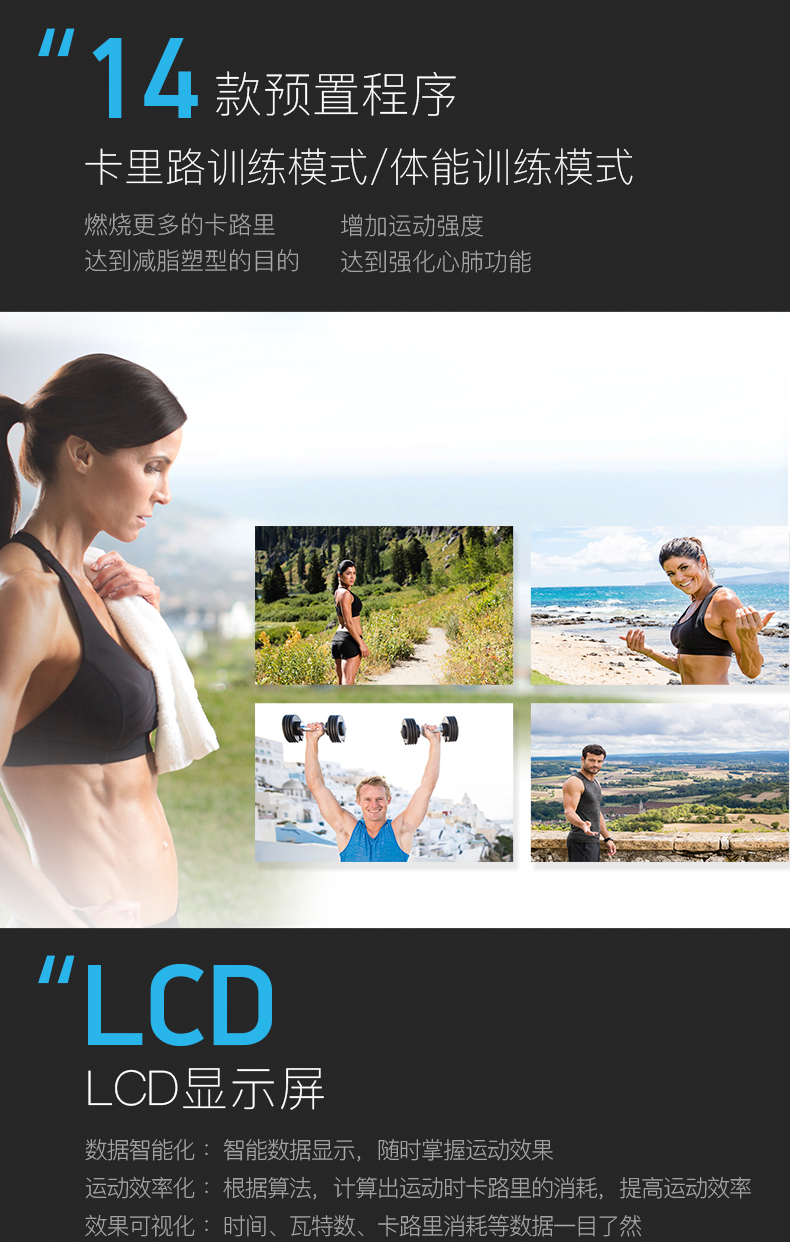 美国icon爱康动感单车百乐福静音家用室内自行车磁控健身车X-Bike(图6)