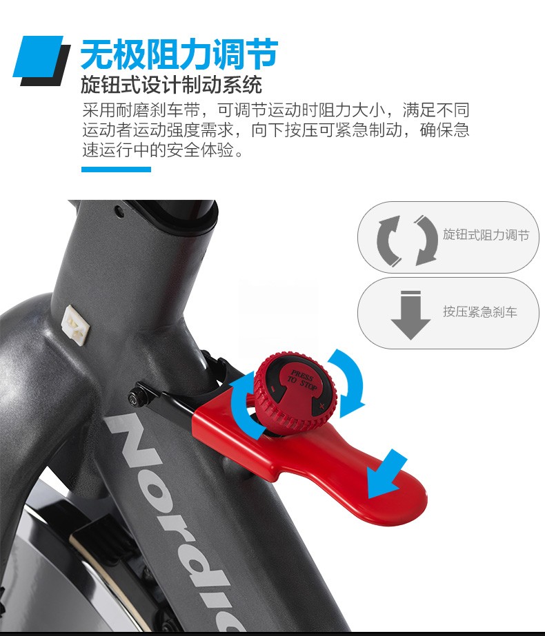 美国icon爱康家用静音健身动感单车诺迪克室内自行车脚踏车GX3.8(图11)