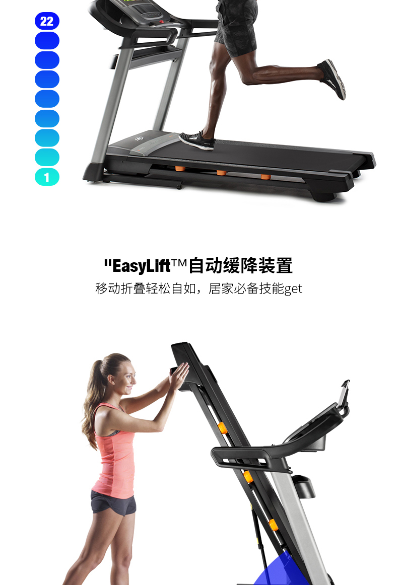 美国icon爱康家用彩屏智能跑步机静音可折叠室内健身房专用C1650(图14)