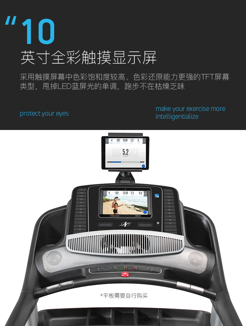 美国icon爱康家用健身可折叠减震静音跑步机室内减肥运动器械2450(图6)