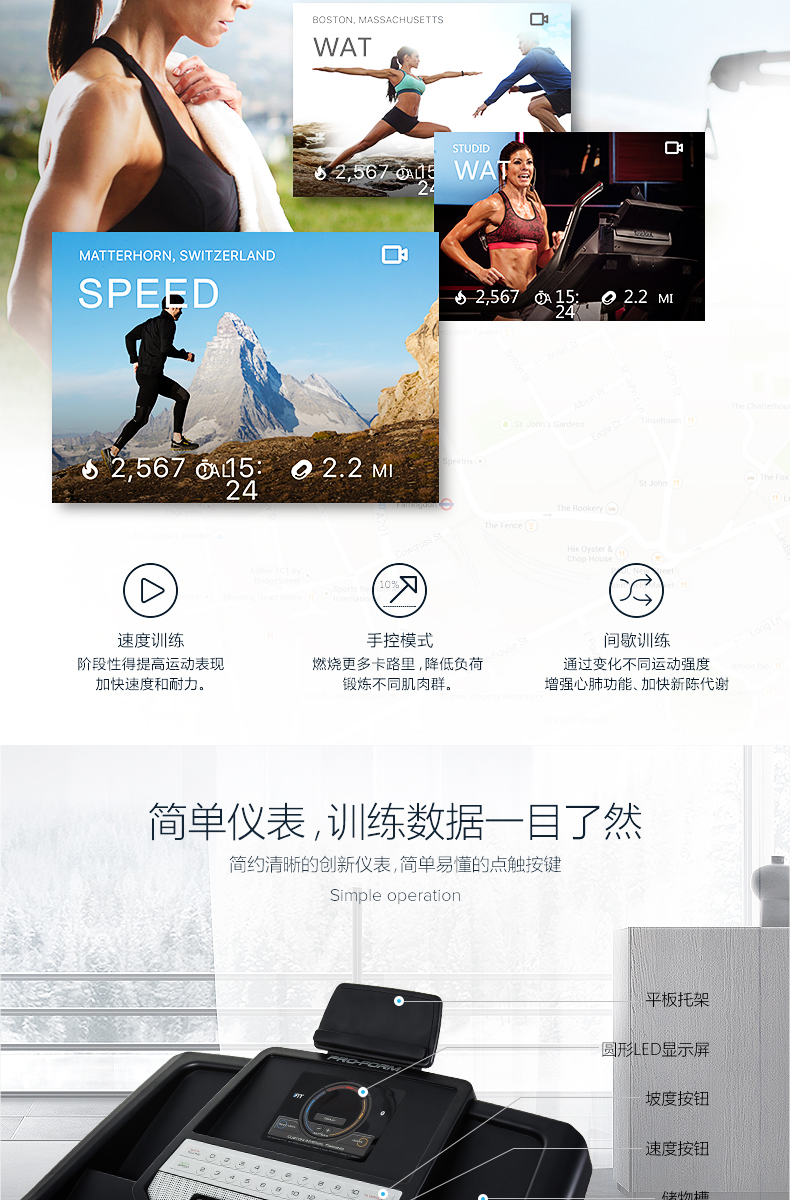 美国icon爱康家用款静音跑步机室内电动折叠机械款健身减肥机350i(图8)