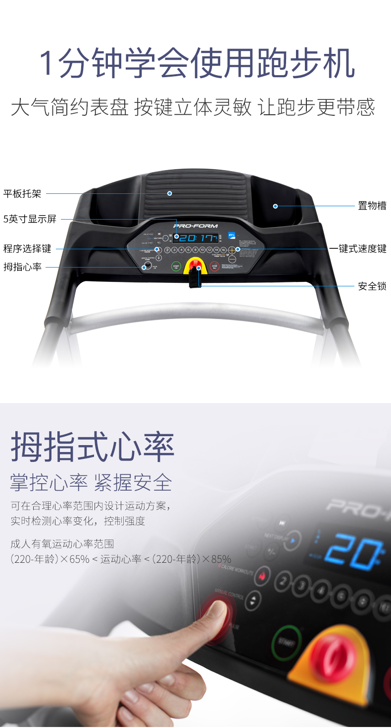 美国icon爱康家用智能多功能跑步机室内折叠运动健身器材105CST(图10)