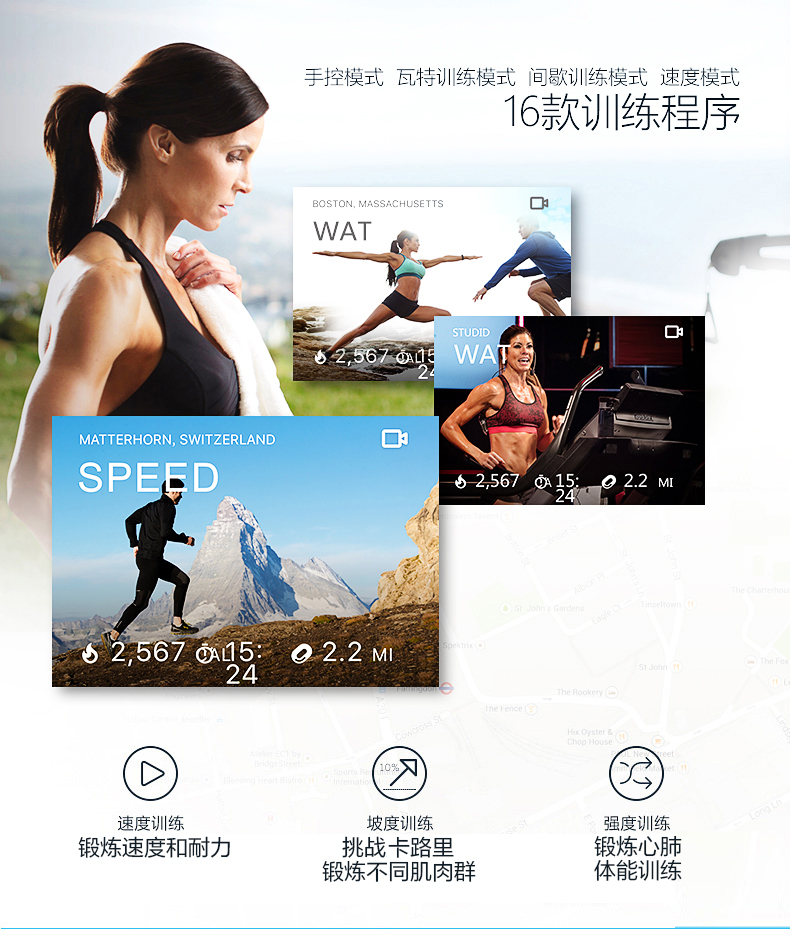 美国icon爱康跑步机家用款小型折叠静音室内电动坡度健身器材300i(图7)