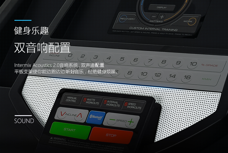 美国icon爱康跑步机家用款小型折叠静音室内电动坡度健身器材300i(图8)
