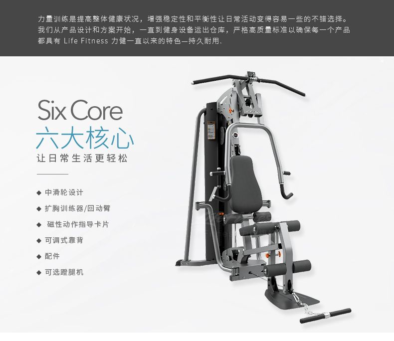 LifeFitness-力健综合力量训练器械综合型家庭用多功能健身器材 G4(图2)