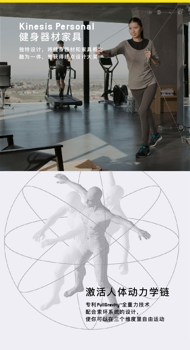 Technogym泰诺健意大利进口多功能力量训练器KINESIS PERSONAL(图2)