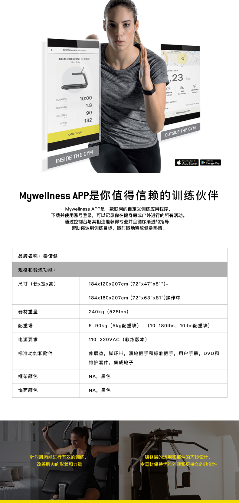 Technogym泰诺健意大利进口多功能综合力量训练器UNICA EVOLUTION(图4)