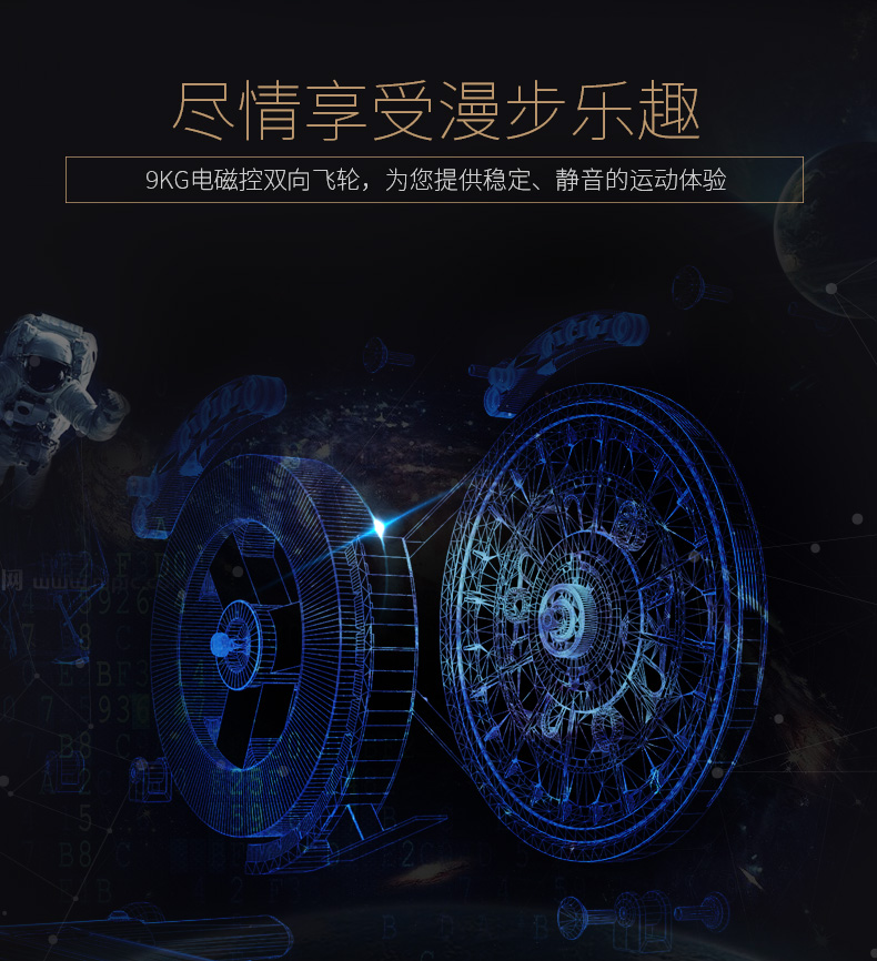 Reebok-锐步 ZJET460椭圆机家用健身器材静音室内小型太空漫步机(图3)