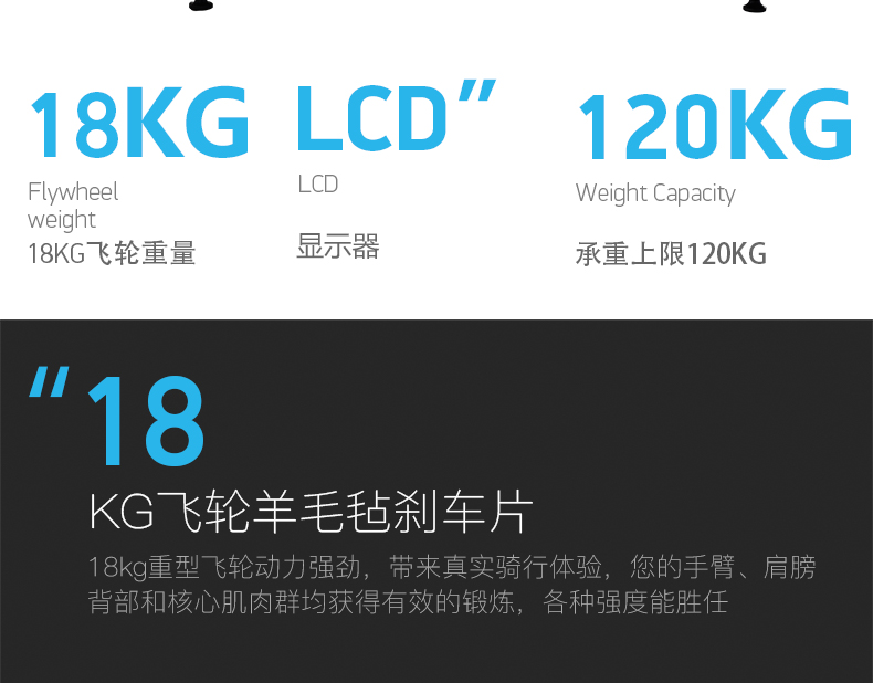 美国icon爱康家用静音健身动感单车诺迪克室内自行车脚踏车GX3.8(图6)