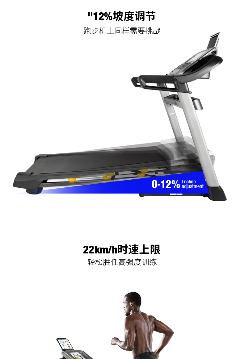 美国icon爱康家用彩屏智能跑步机静音可折叠室内健身房专用C1650(图13)