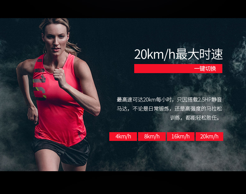 Reebok-锐步ZJET460跑步机家用款超静音折叠健身房器材(图16)