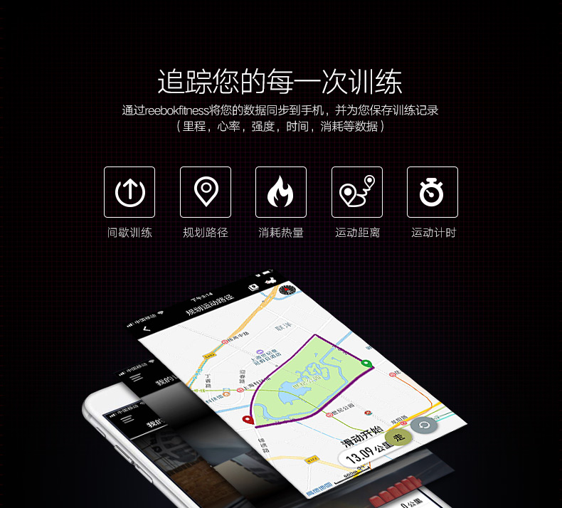 Reebok-锐步ZJET460跑步机家用款超静音折叠健身房器材(图23)