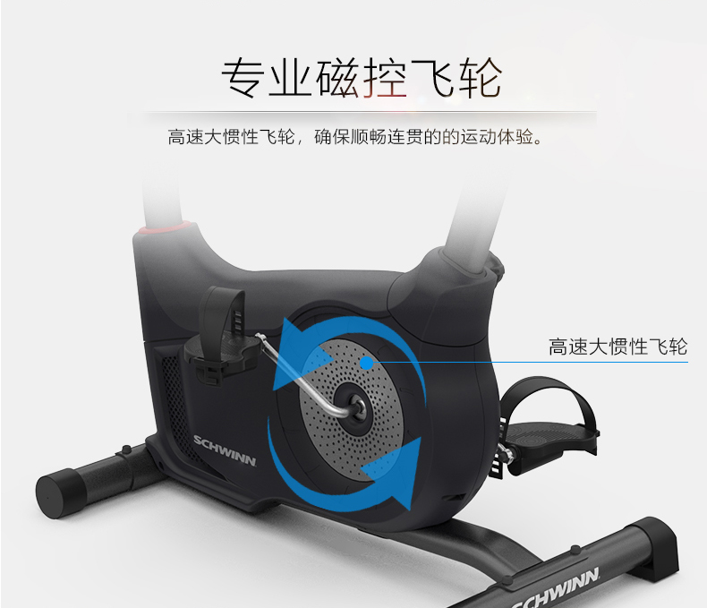 2-19112Q01T4D5.jpg Schwinn十字星室内健身车动感单车家用运动自行车减肥跑步车静音(图12)
