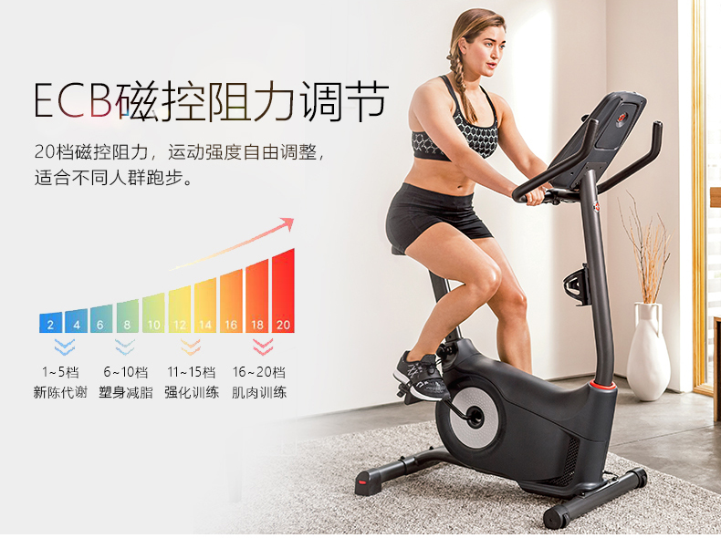 2-19112Q01T4Y7.jpg Schwinn十字星室内健身车动感单车家用运动自行车减肥跑步车静音(图11)