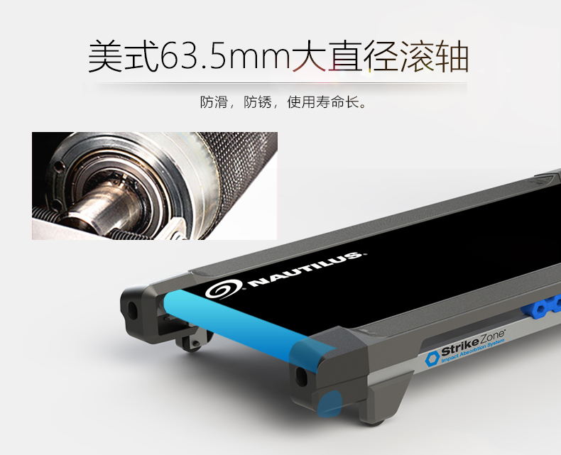 Nautilus诺德士跑步机家用折叠静音高端电动跑步机健身房专用器材(图11)