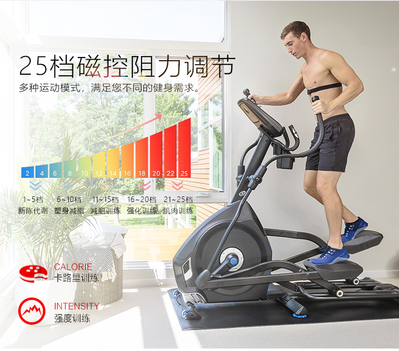 Nautilus诺德士椭圆机家用健身太空漫步机健身房商用椭圆仪小型(图10)