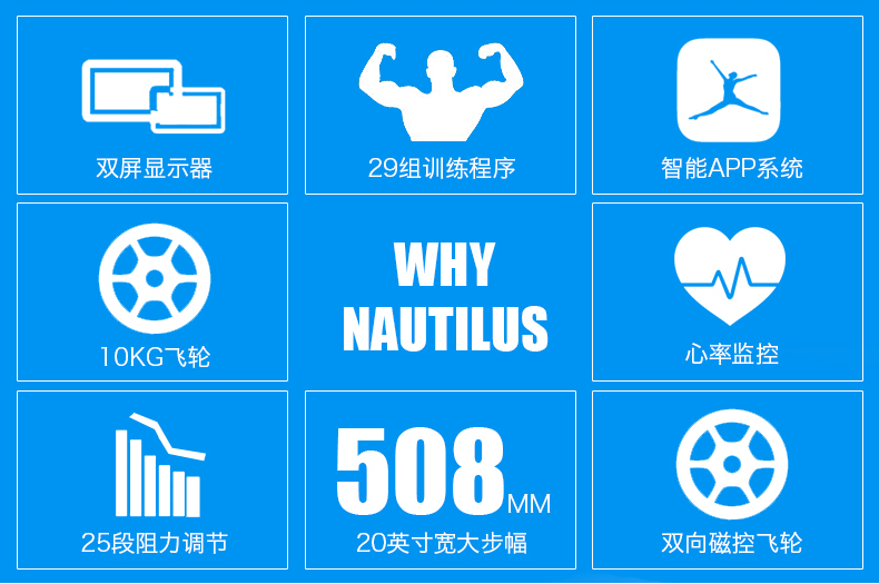 Schwinn十字星椭圆机家用电磁控静音太空漫步机健身房器材椭圆仪(图5)