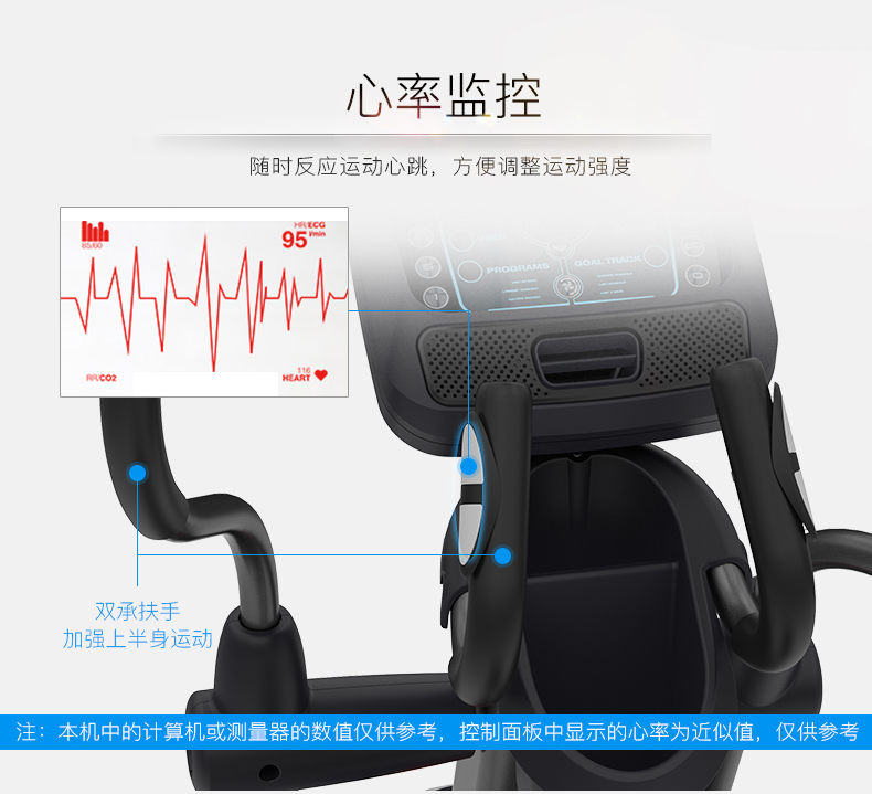 Schwinn十字星椭圆机家用电磁控静音太空漫步机健身房器材椭圆仪(图12)