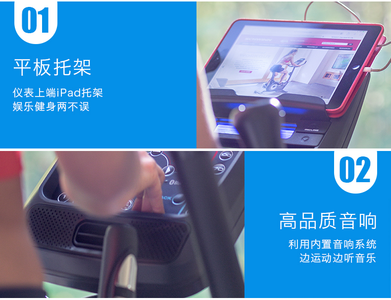 Schwinn十字星椭圆机家用电磁控静音太空漫步机健身房器材椭圆仪(图14)