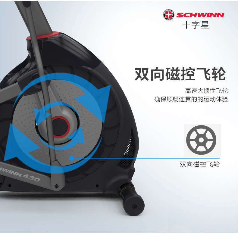 美国Schwinn十字星椭圆仪健身房商用太空漫步机椭圆机家用健身(图12)