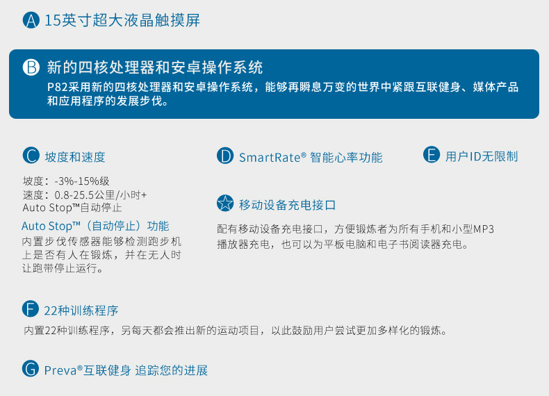 Precor必确美国原装进口EFX883商用椭圆机(图15)