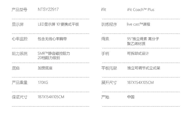 美国ICON爱康 智能综合训练器械多功能有氧力量家用健身器材【划时代】19916(图9)