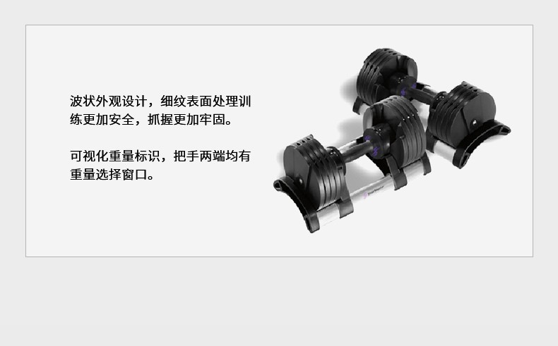 StairMaster美国班霸家庭健身专用可调节哑铃套装 Twist Lock(图4)